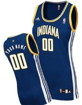 Women's Customized Indiana Pacers Navy Blue Jersey
